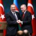 شاهد.. (بالفيديو) الهدية الذي تلقاها الرئيس أردوغان من رئيس الأذربيجاني