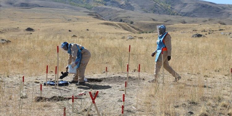 تركيا تبدأ بإزالة 80 ألف لغم أرضي على حدودها الشرقية مع إيران