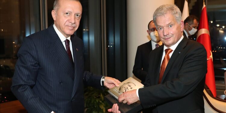 أردوغان يلتقي نظيره الفنلندي في نيويورك