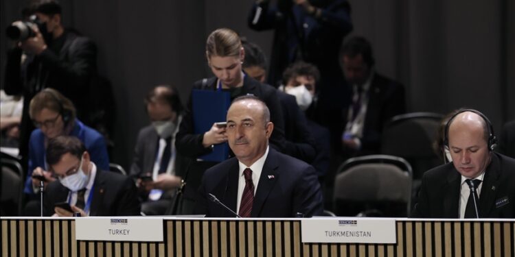 تشاووش أوغلو: يجب حل الأزمة الأوكرانية دبلوماسيا