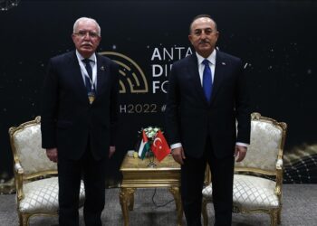 وزيرا خارجية تركيا وفلسطين يبحثان القضايا ذات الاهتمام المشترك