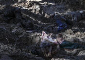 الأناضول ترصد موقع دفن مختار قرية وأسرته قرب كييف