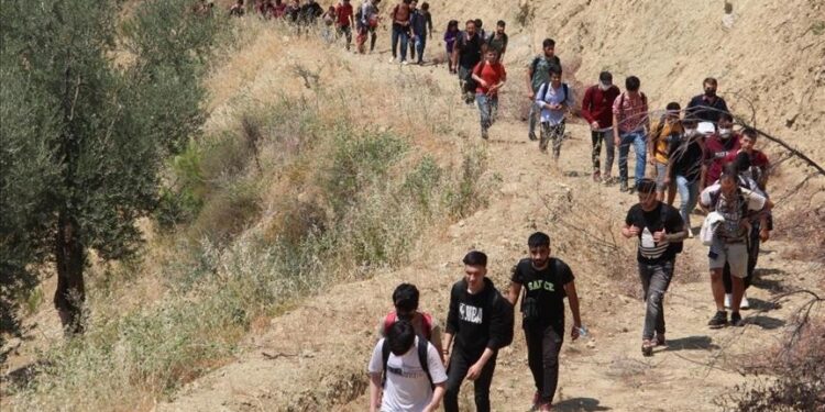 ضبط 91 مهاجرا غير نظامي غربي تركيا
