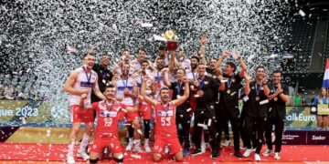 أردوغان يهنئ منتخب تركيا الفائز بالدوري الأوروبي لكرة الطائرة