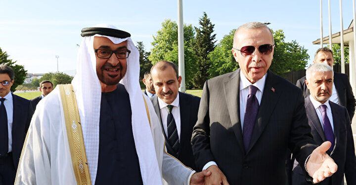 الرئيس أردوغان يلتقي الشيخ محمد بن زايد