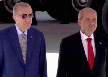 الرئيس أردوغان يصل شمال قبرص التركية